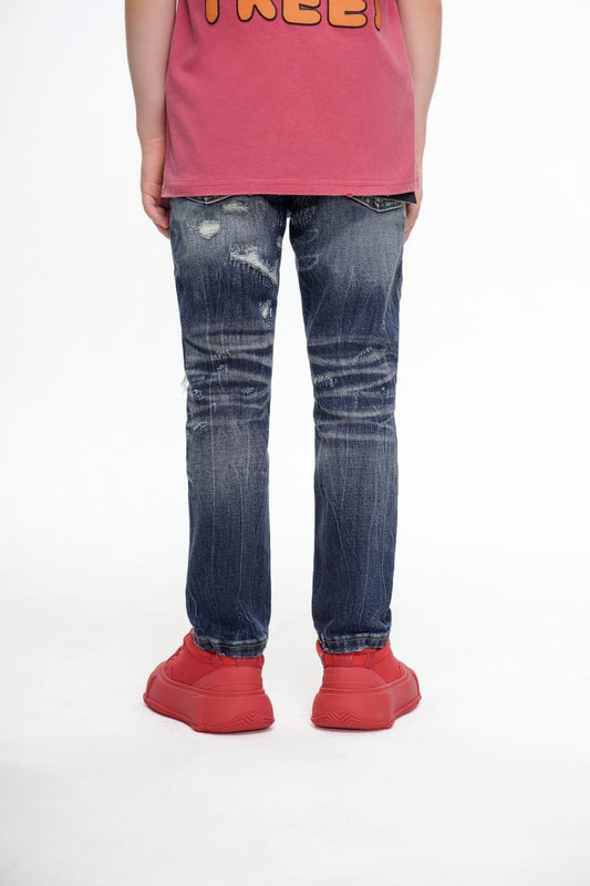Viggo Kids Skinny Denim Jeans Light Washed - Valabasas