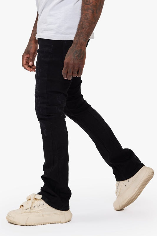 Vin Jet Black Stacked - Valabasas