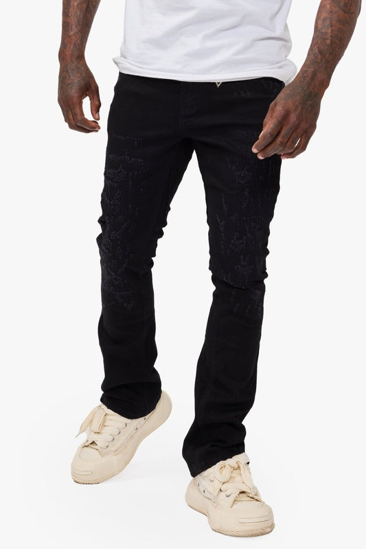 Vin Jet Black Stacked - Valabasas