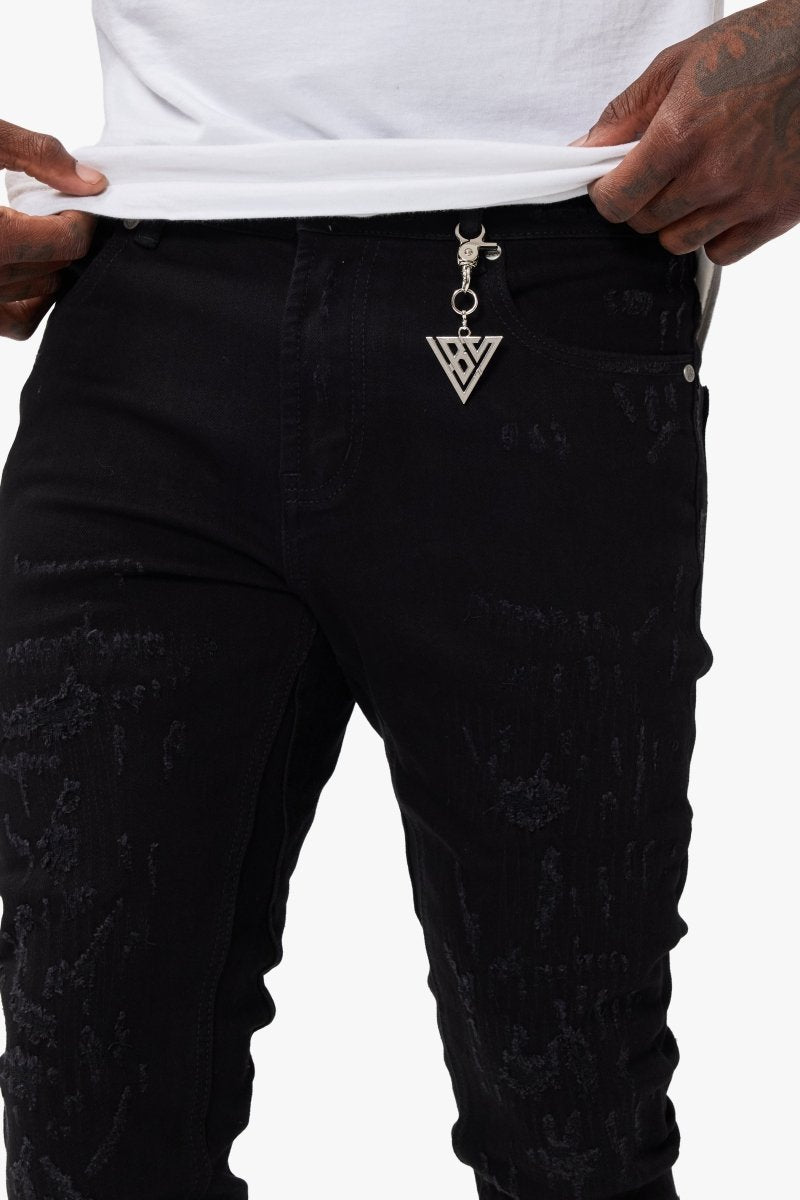 Vin Jet Black Stacked - Valabasas