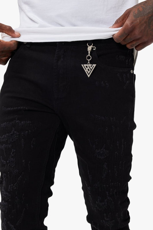 Vin Jet Black Stacked - Valabasas