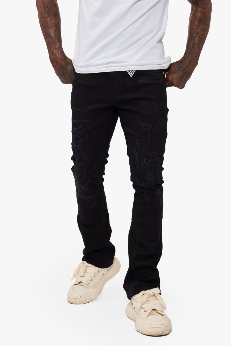 Vin Jet Black Stacked - Valabasas