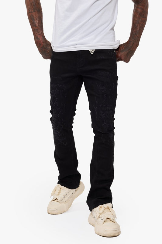 Vin Jet Black Stacked - Valabasas