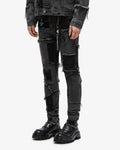 Vireon Black Grey Skinny Jeans