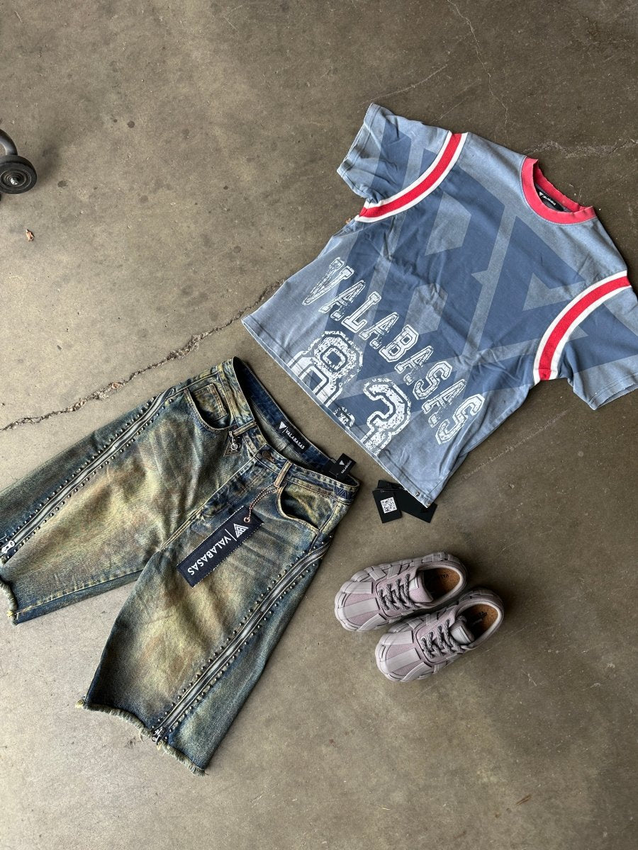 VLBS Athletics Vintage Blue Tee - Valabasas