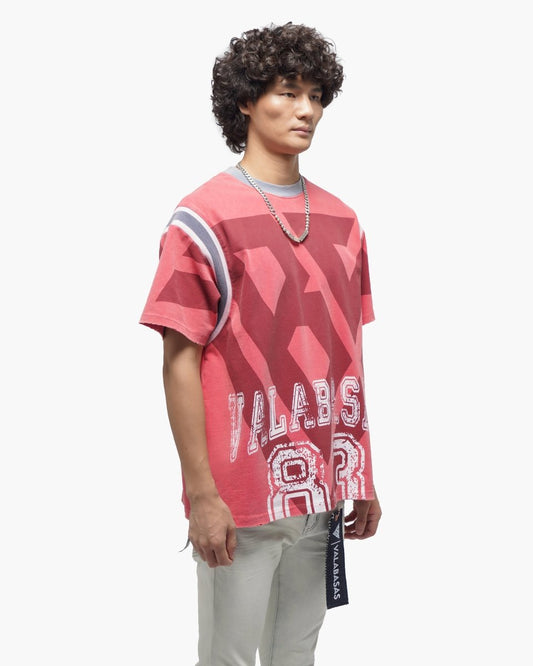 VLBS Athletics Vintage Red Tee - Valabasas