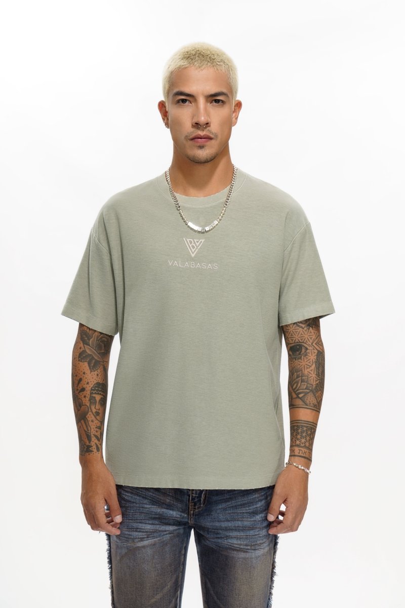 VLOGO Washed Olive Tee - Valabasas