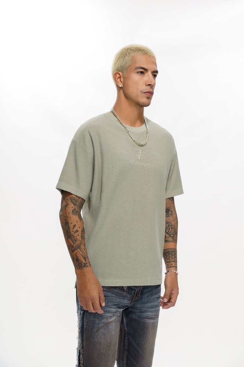 VLOGO Washed Olive Tee - Valabasas
