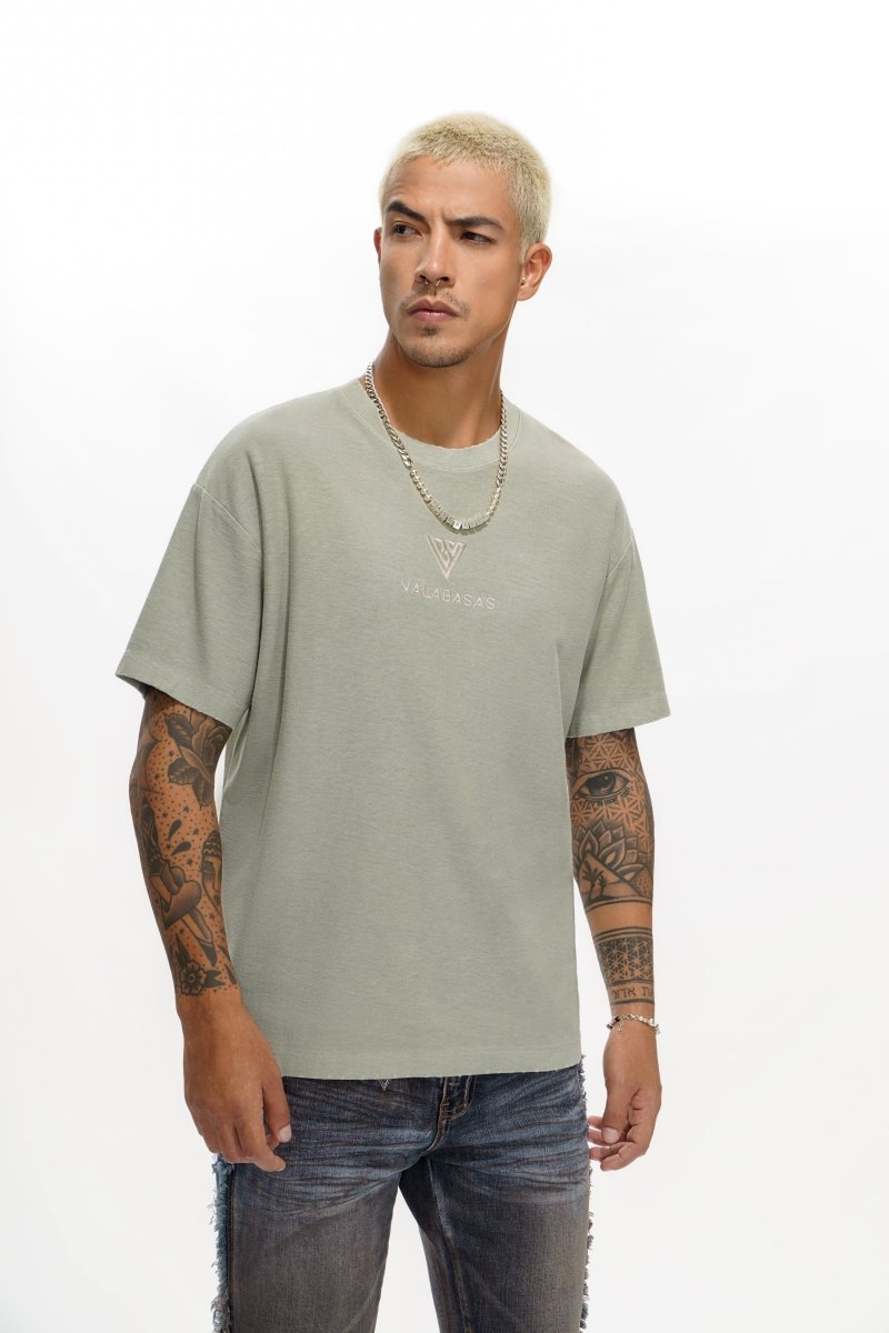 VLOGO Washed Olive Tee - Valabasas