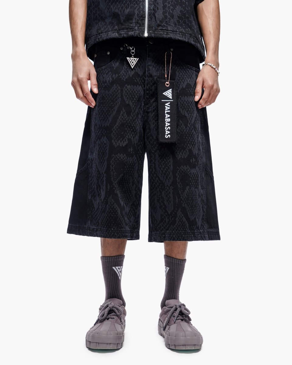 Voidscale Baggy Jorts Black Wash – Valabasas
