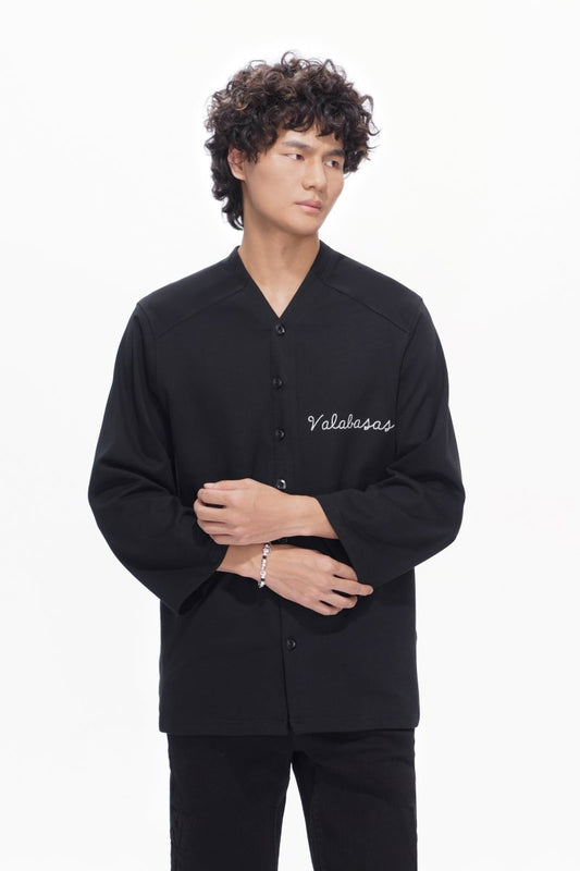 Vow Black Button Down - Valabasas