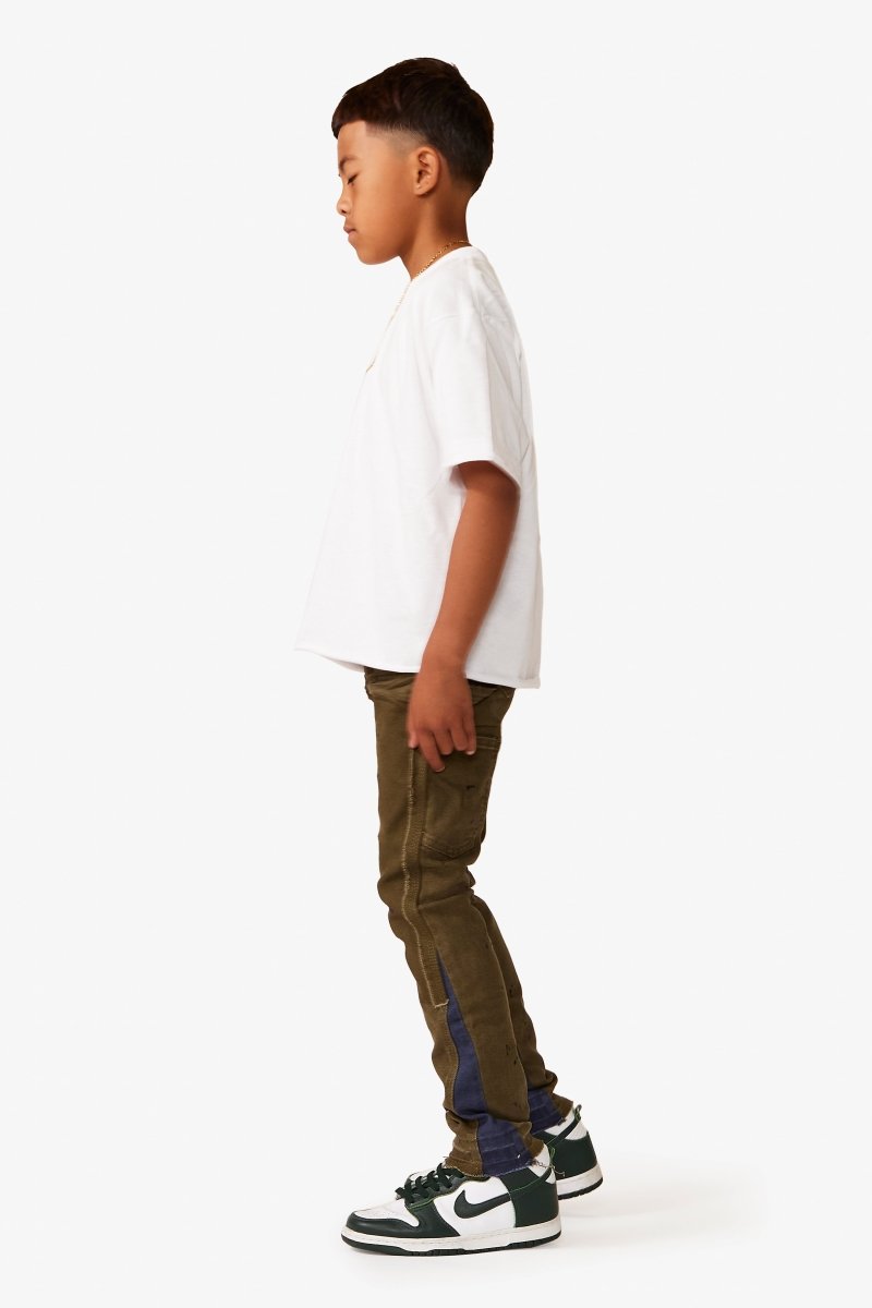 VPLAY KIDS JEANS "ALPHA" OLIVE BLUE