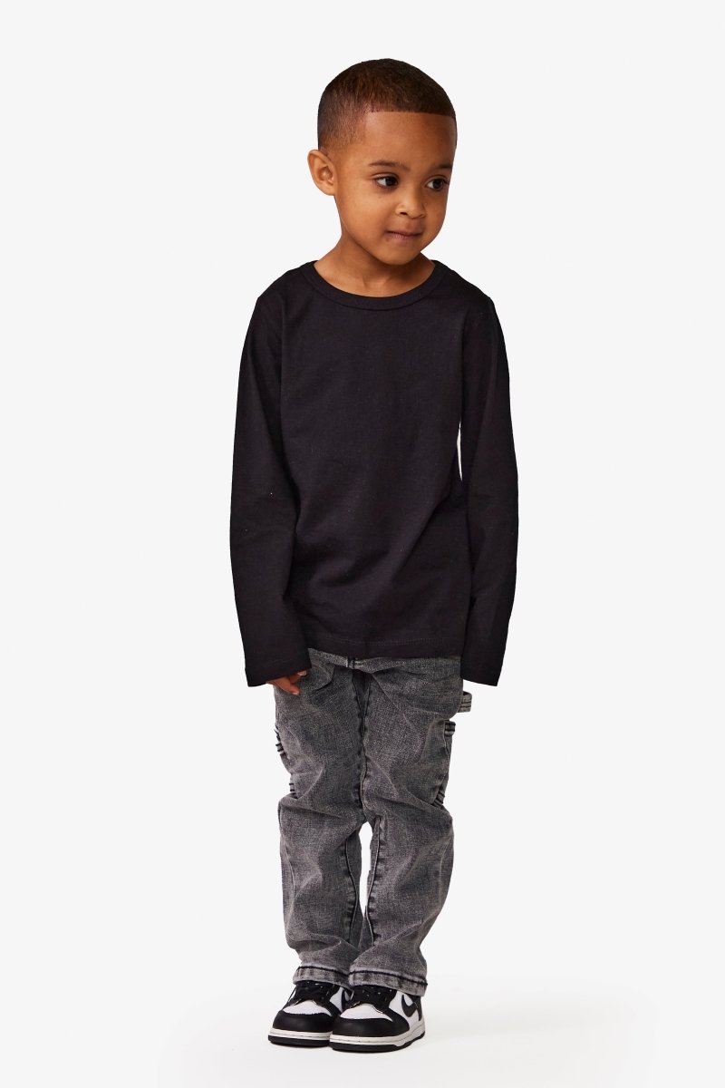 VPLAY KIDS JEANS "MR.KIDS" LT. GREY WASHED - Valabasas