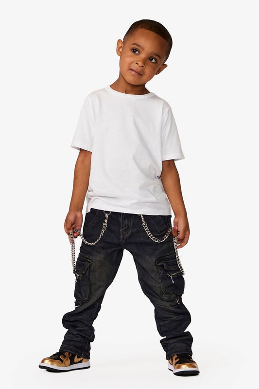 VPLAY KIDS JEANS "NICO" VINTAGE BLUE - Valabasas