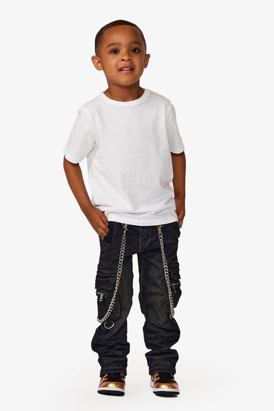 VPLAY KIDS JEANS "NICO" VINTAGE BLUE - Valabasas