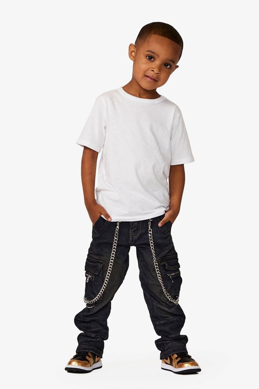 VPLAY KIDS JEANS "NICO" VINTAGE BLUE - Valabasas