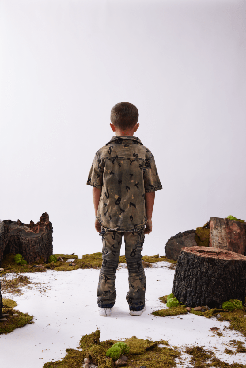 VPLAY WOVEN "SOLITARE” VINTAGE BLUE