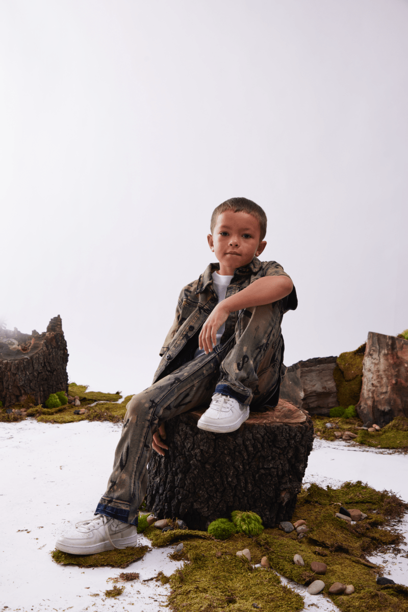 VPLAY WOVEN "SOLITARE” VINTAGE BLUE