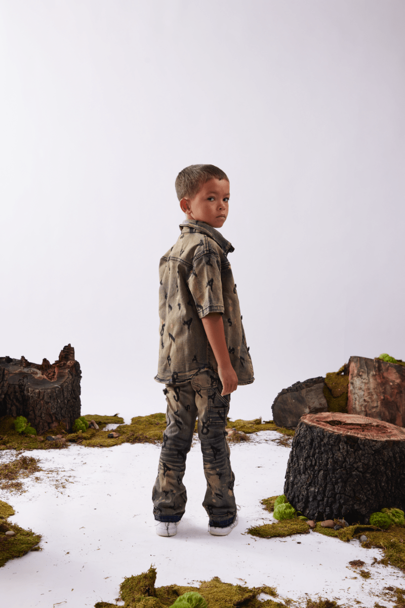 VPLAY WOVEN "SOLITARE” VINTAGE BLUE