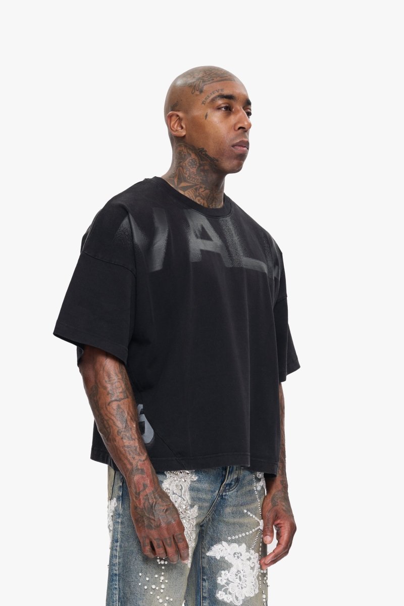 VV Cropped Fit Tee Black - Valabasas