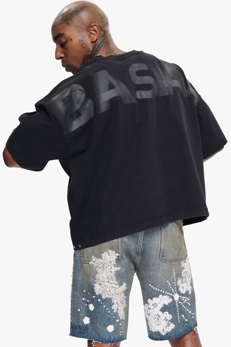 VV Cropped Fit Tee Black - Valabasas