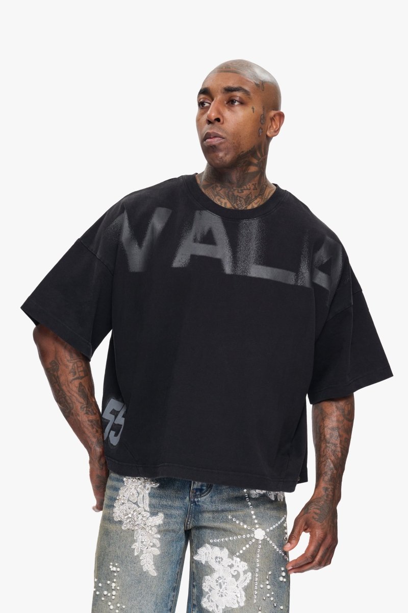 VV Cropped Fit Tee Black - Valabasas