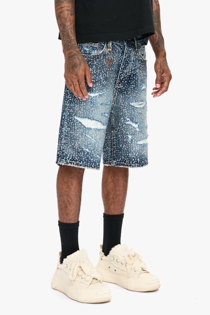 Wear Blu/Slv Denim Jorts - Valabasas