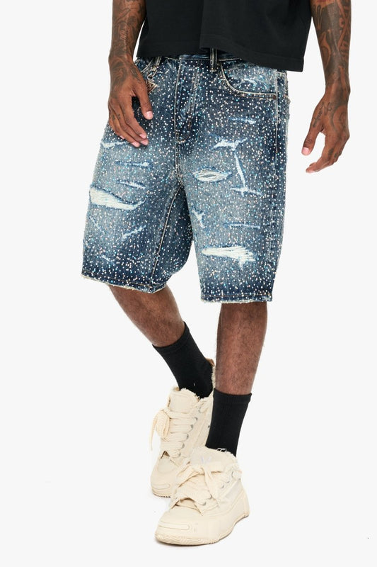 Wear Blu/Slv Denim Jorts - Valabasas