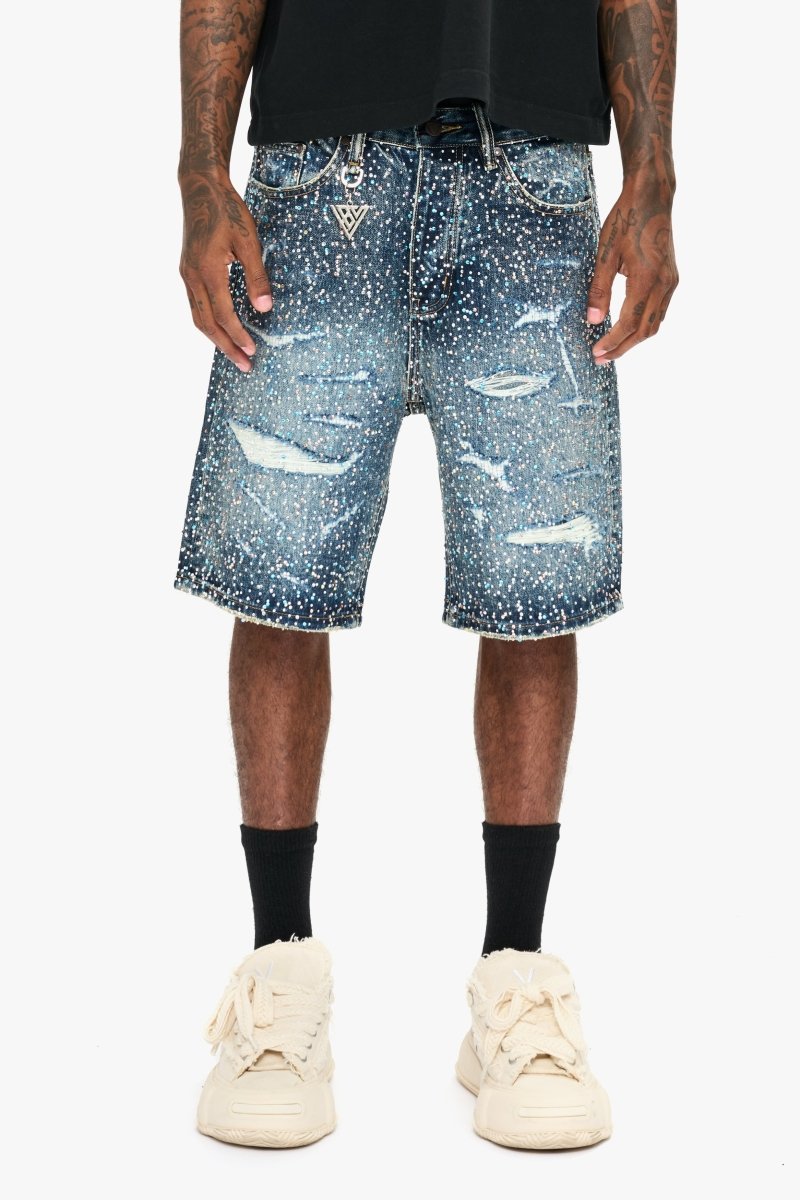 Wear Blu/Slv Denim Jorts - Valabasas