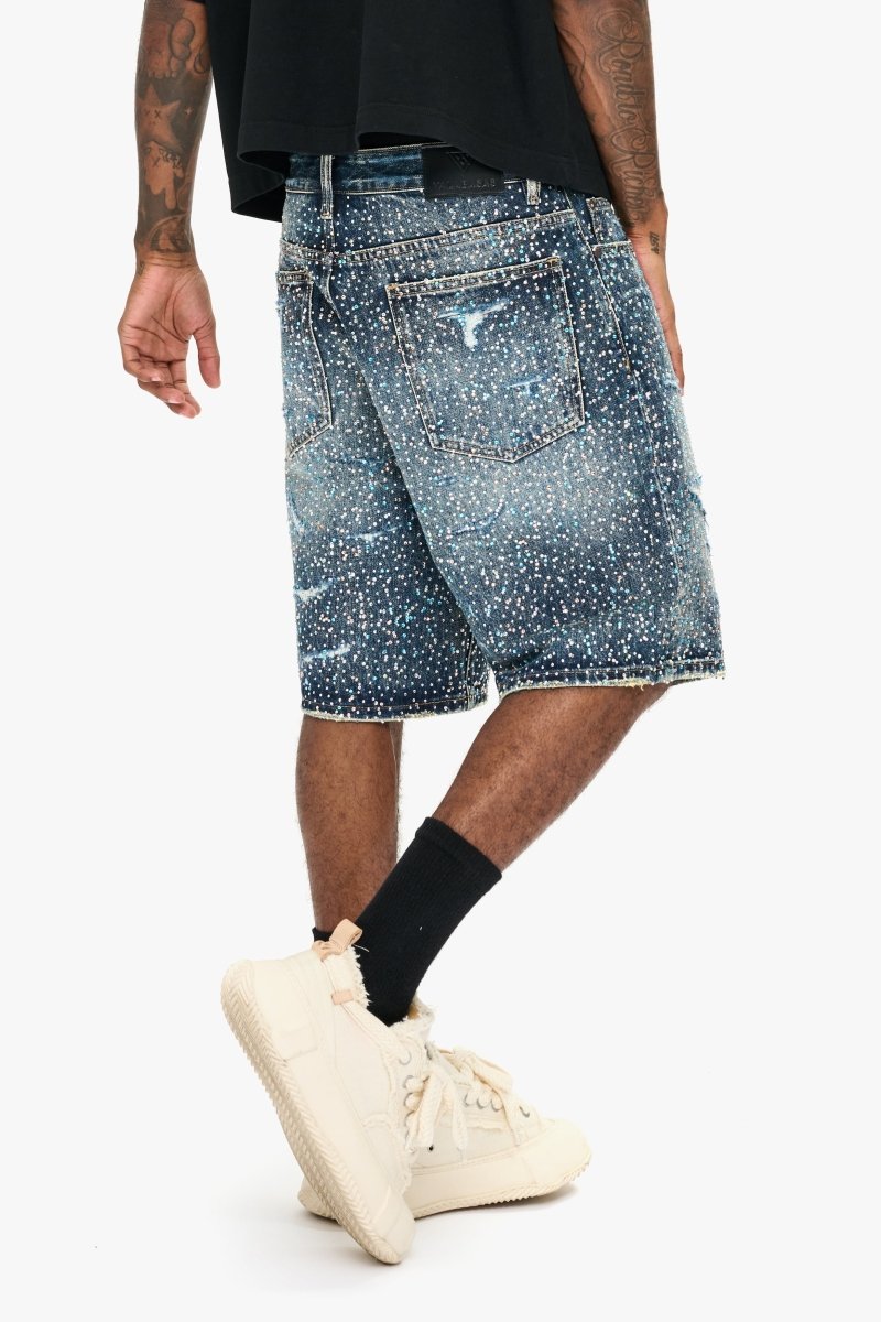 Wear Blu/Slv Denim Jorts - Valabasas