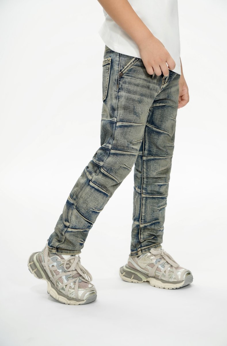 West Kids Light Blue Washed Skinny Jeans - Valabasas