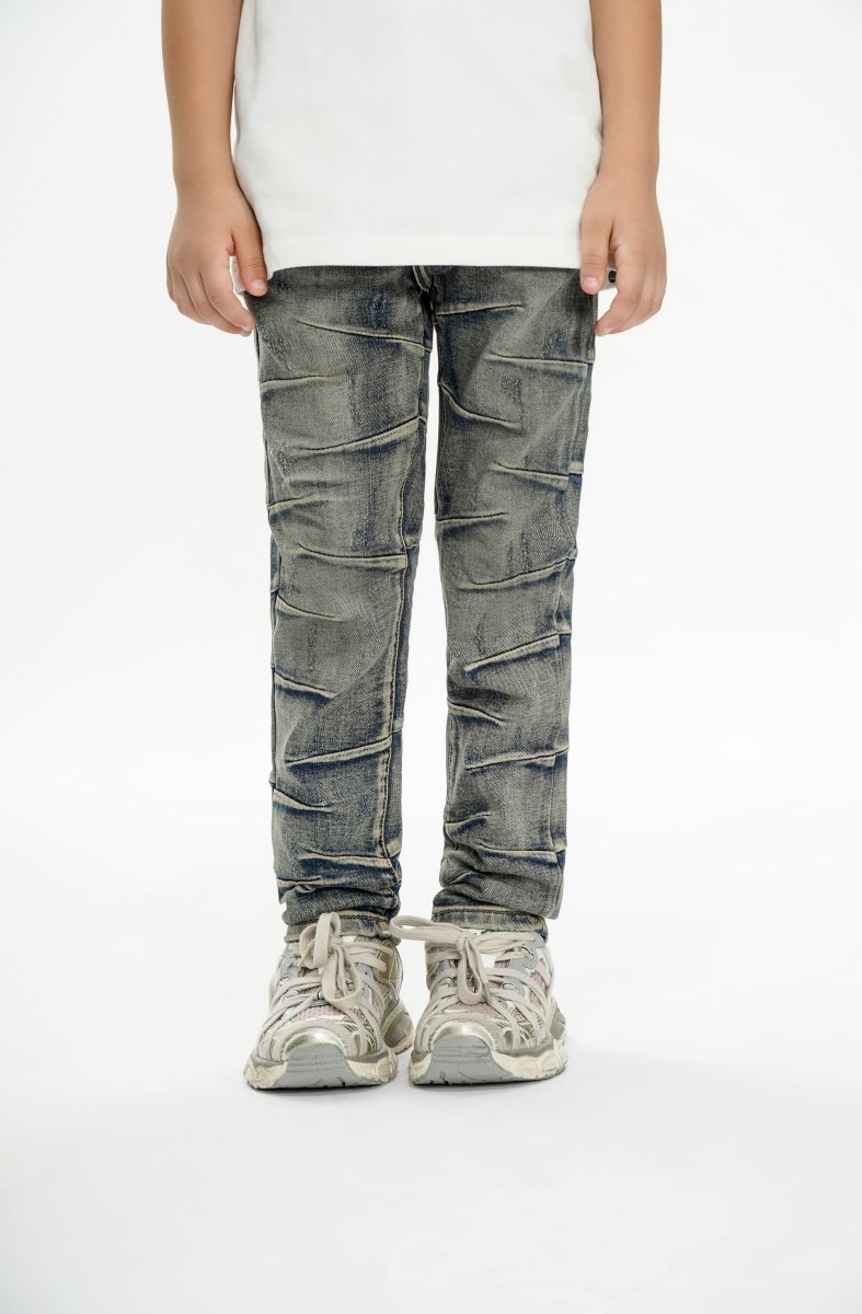 West Kids Light Blue Washed Skinny Jeans - Valabasas