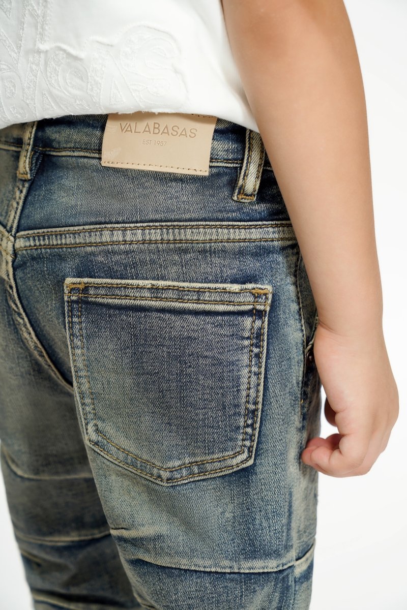 West Kids Light Blue Washed Skinny Jeans - Valabasas