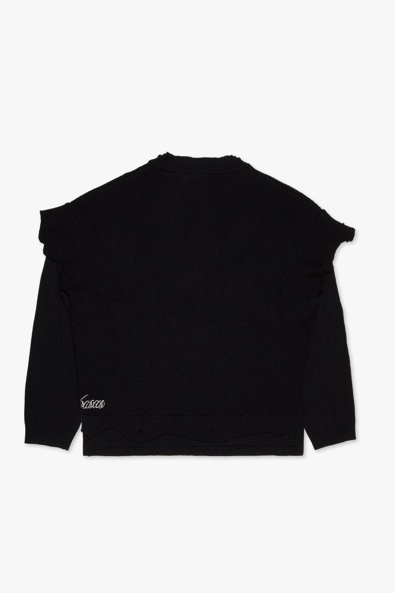 トップス VALABASAS SAD DAYS BLACK CREWNECK Valabasas