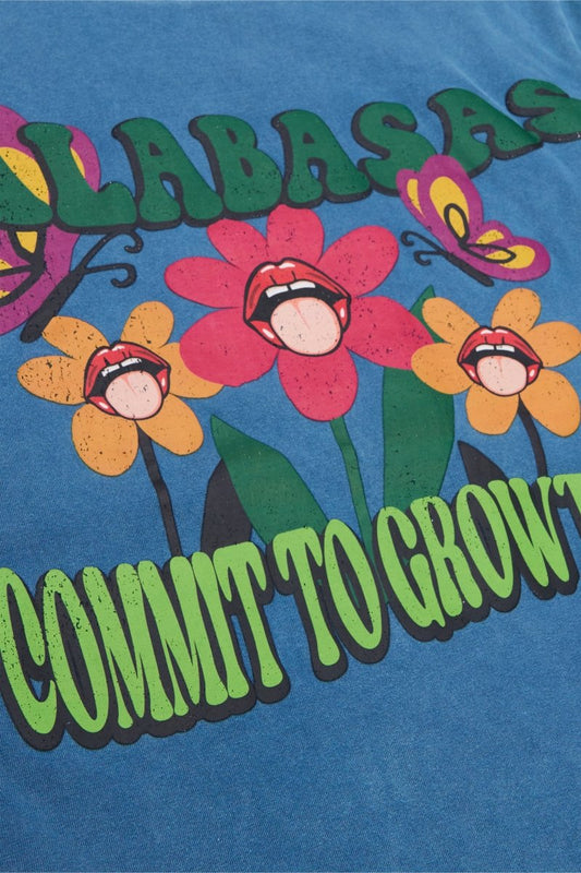 "WILDFLOWER" TEE VINTAGE NAVY - Valabasas