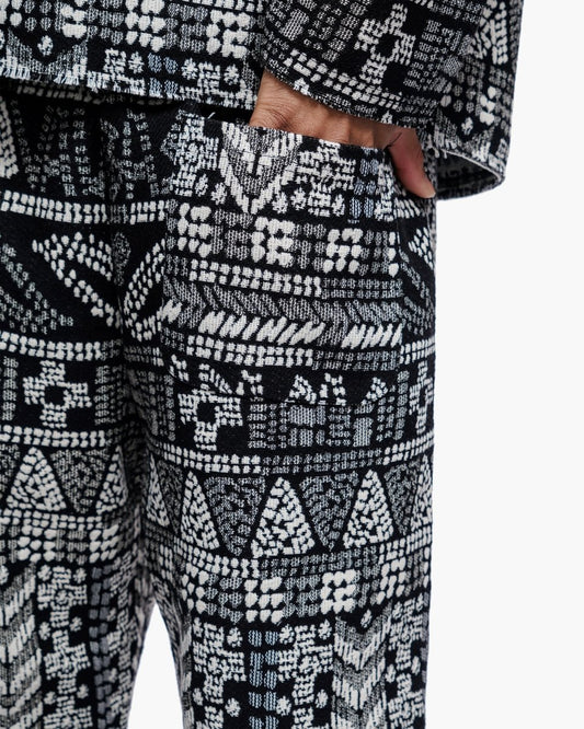 Winter Black Woven Pants - Valabasas