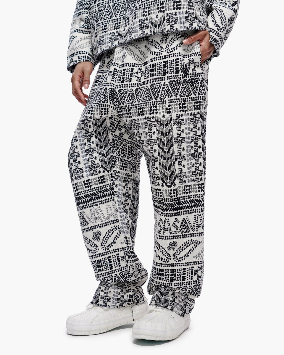 Winter White Woven Pants - Valabasas
