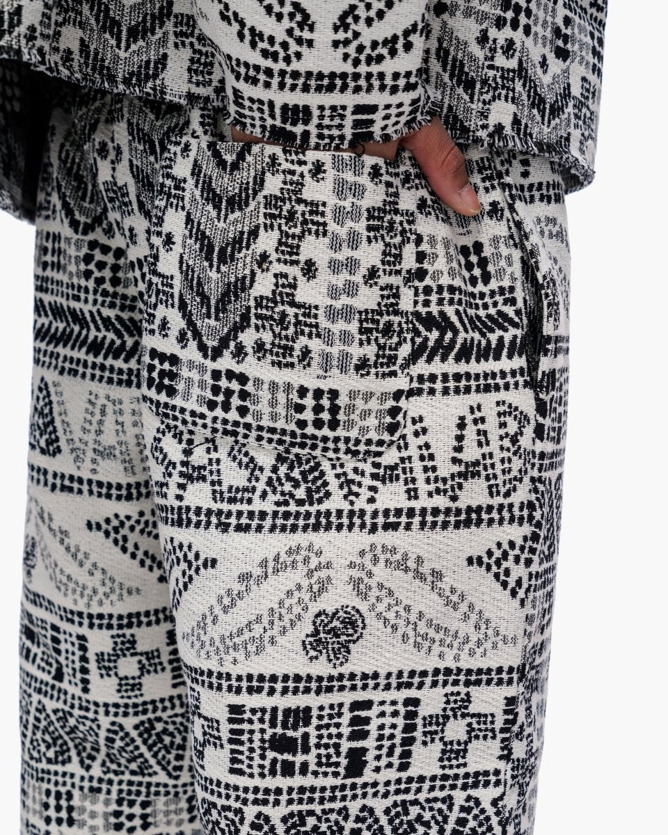 Winter White Woven Pants - Valabasas