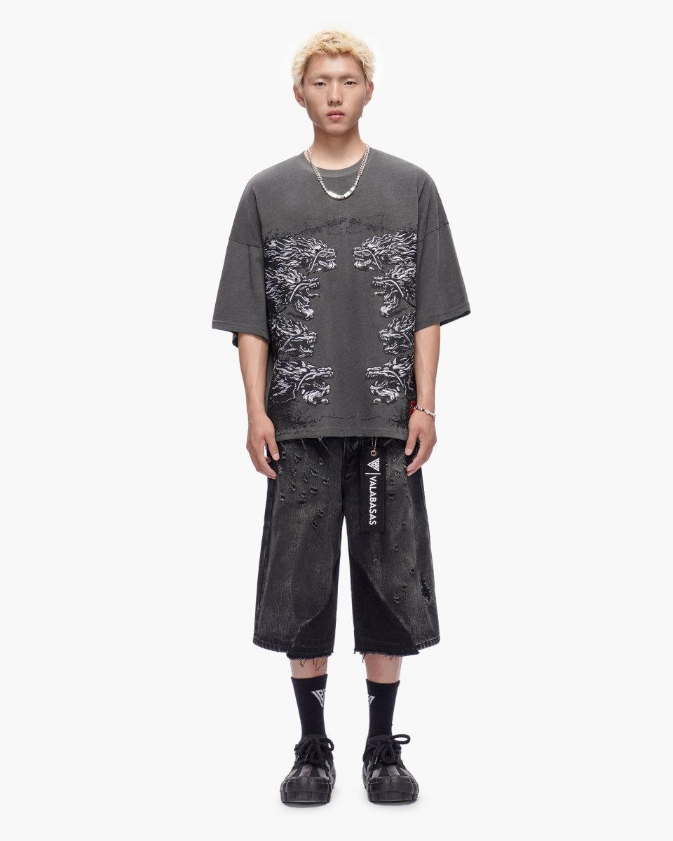 Wire Jorts Grey Wash - Valabasas