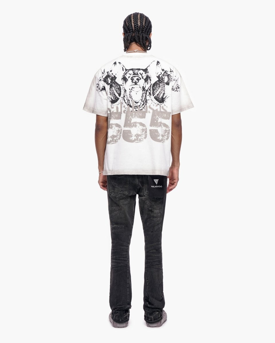 Wired Black Wash Stacked Jeans - Valabasas