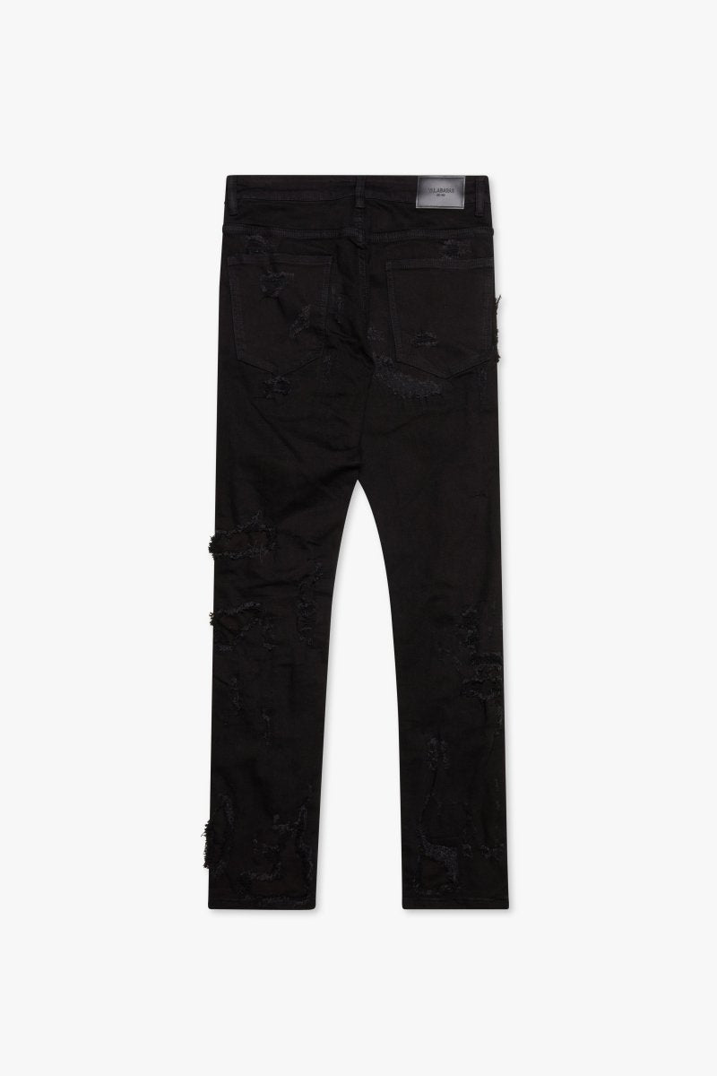 WornFrost Black Skinny Denim Jean