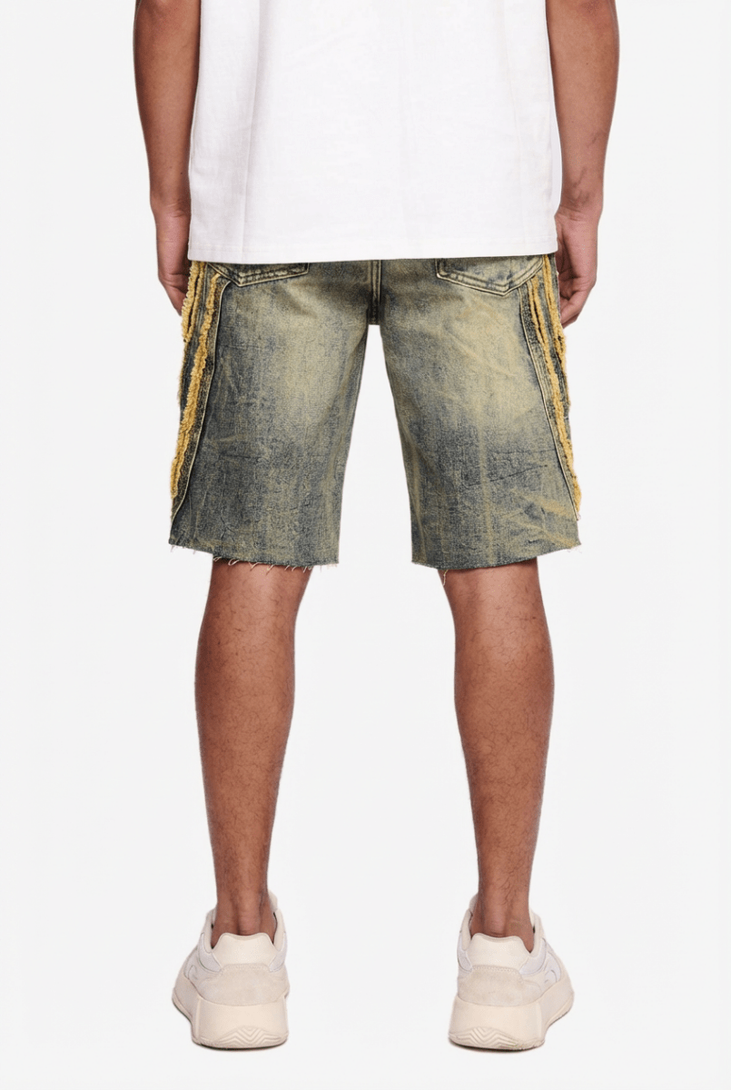 Wrap Dirty Blue Jorts - Valabasas