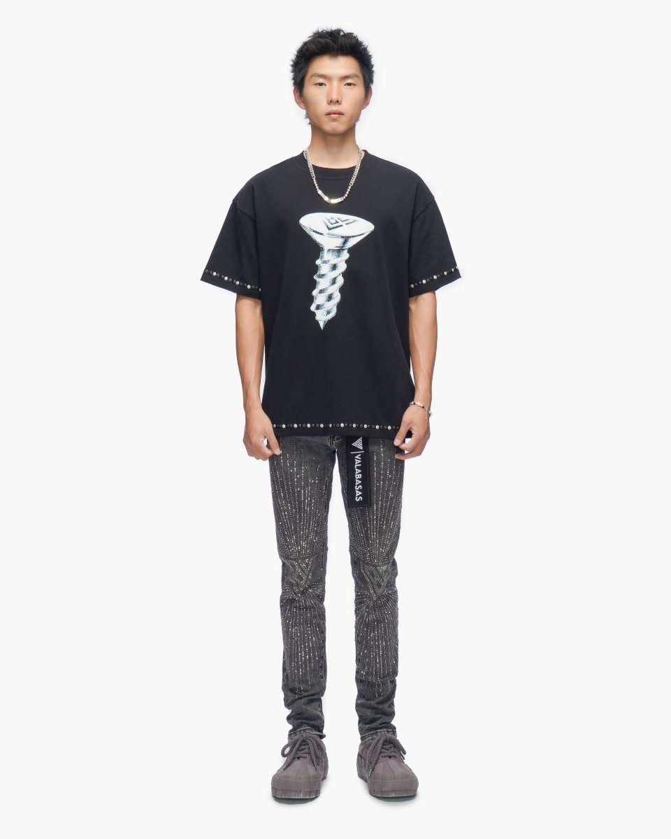 You're Screwed Vintage Black Tee - Valabasas