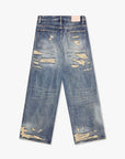 "PANDORA" VINTAGE BLUE WASH BAGGY DENIM