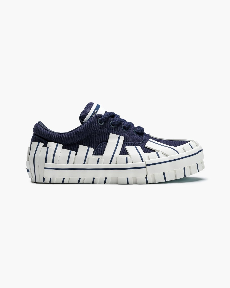 Yuratsu 100 Navy White Sneakers - Valabasas