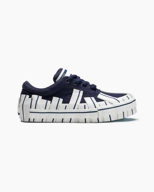 Yuratsu 100 Navy White Sneakers - Valabasas