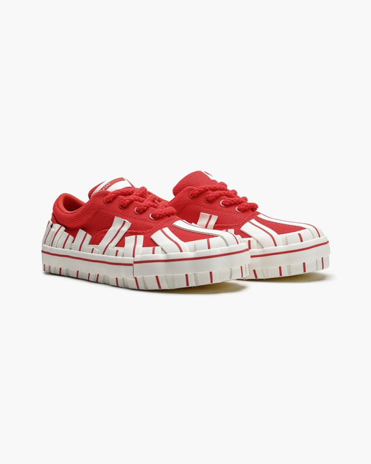 Yuratsu 100 Red White Shoes - Valabasas
