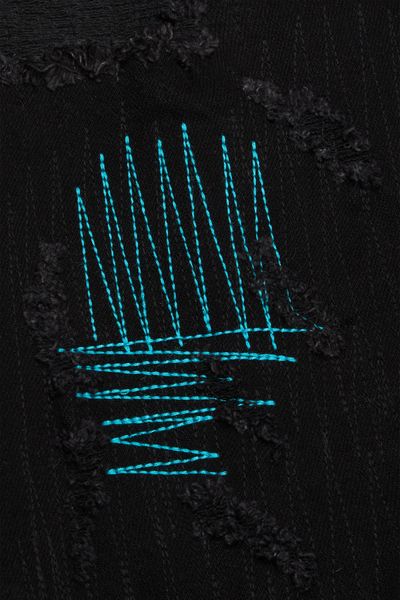 "ZERO” FLARE JEAN BLACK STACKED - Valabasas