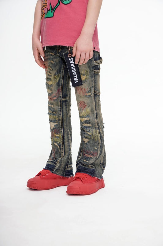 Zero Kids Stacked Denim Dirty Vintage Wash - Valabasas