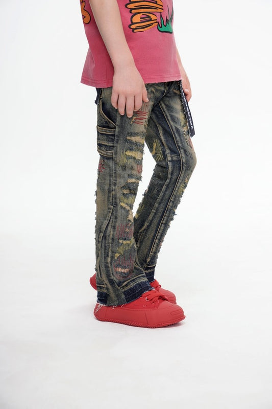 Zero Kids Stacked Denim Dirty Vintage Wash - Valabasas